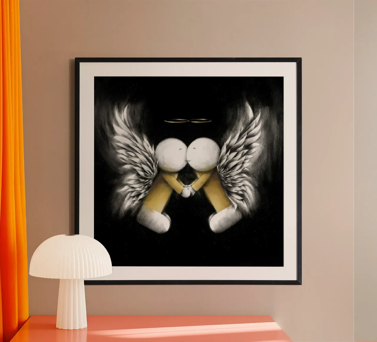 guardiani dell'amore Doug Hyde poster con telaio in legno da Hyde Hi
