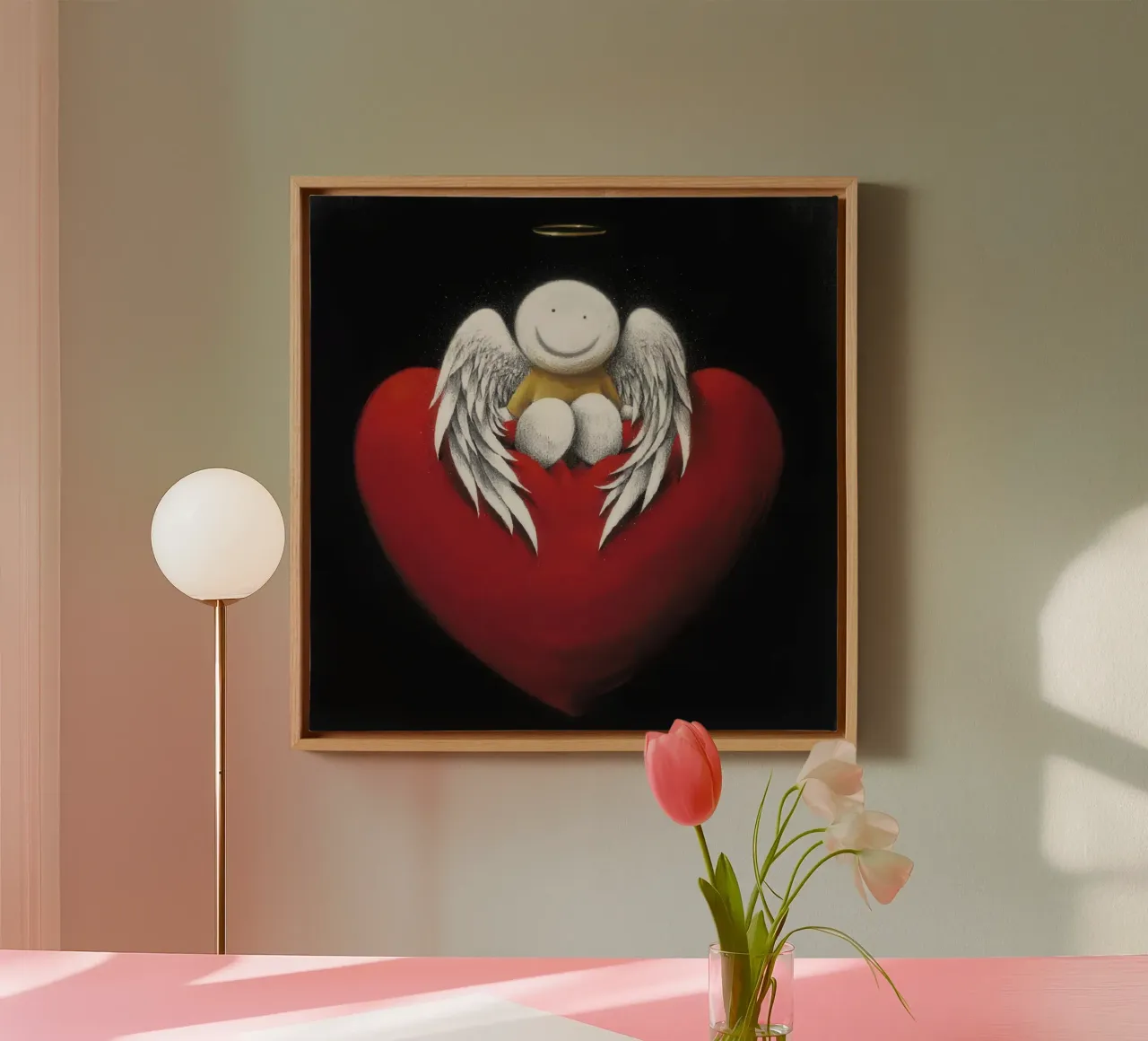 amore celeste Doug Hyde tela con Cornice a cassetta da Hyde Hi