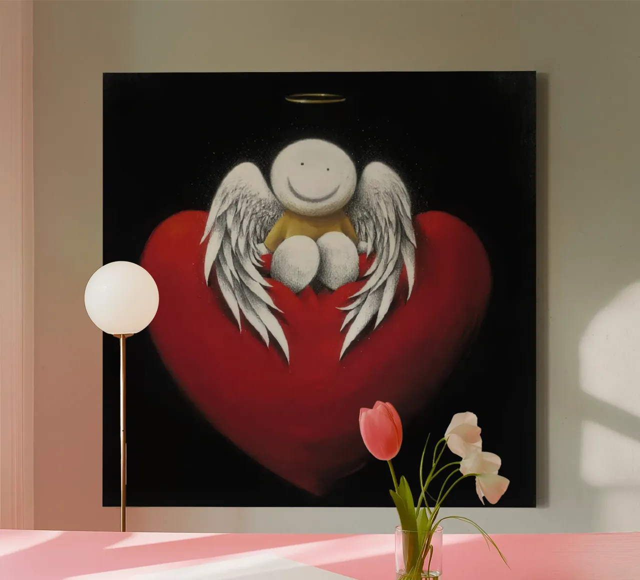 amore celeste Doug Hyde tela con Cornice a cassetta da Hyde Hi