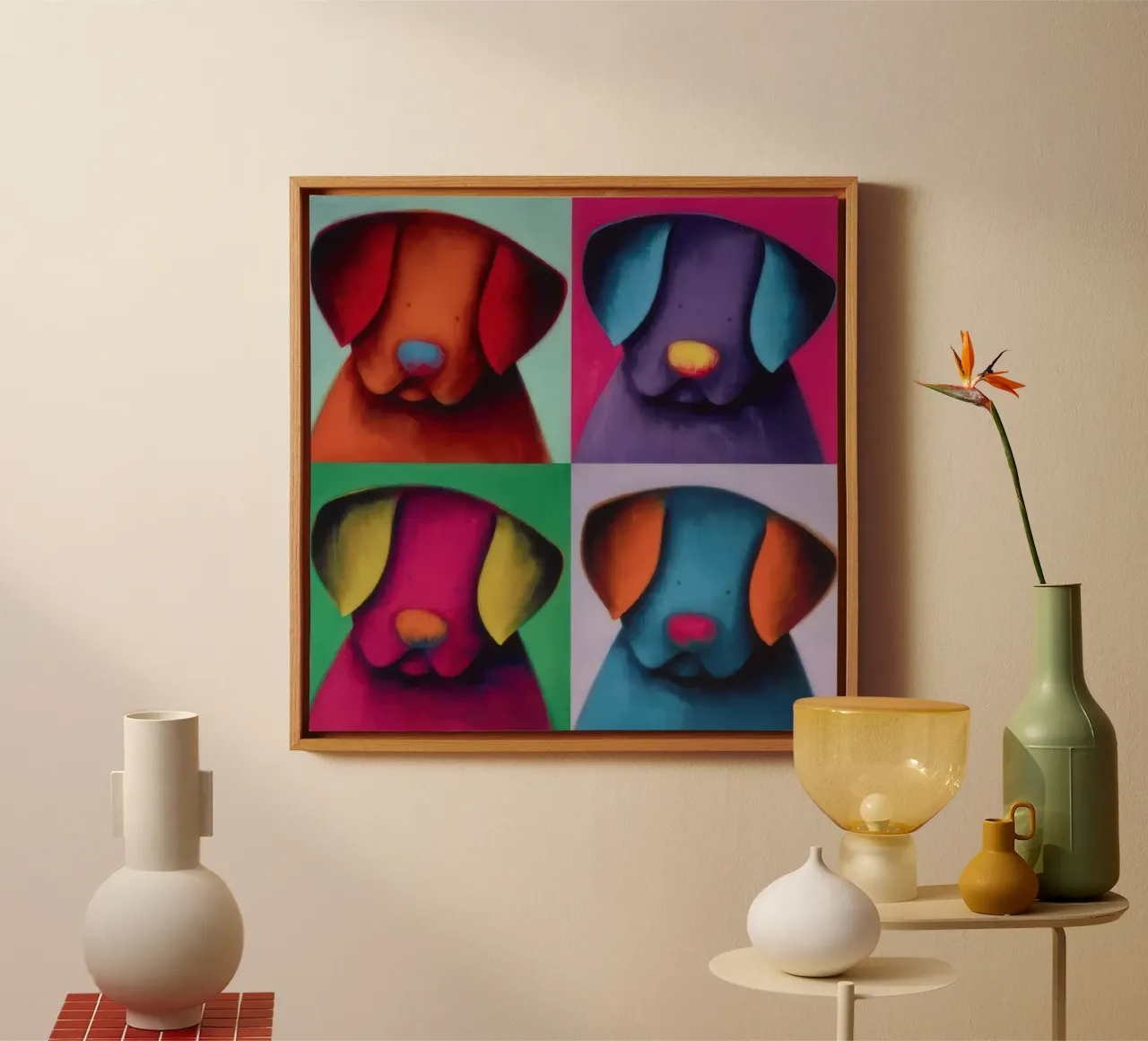 poptastic Doug Hyde tela con Cornice a cassetta da Hyde Hi