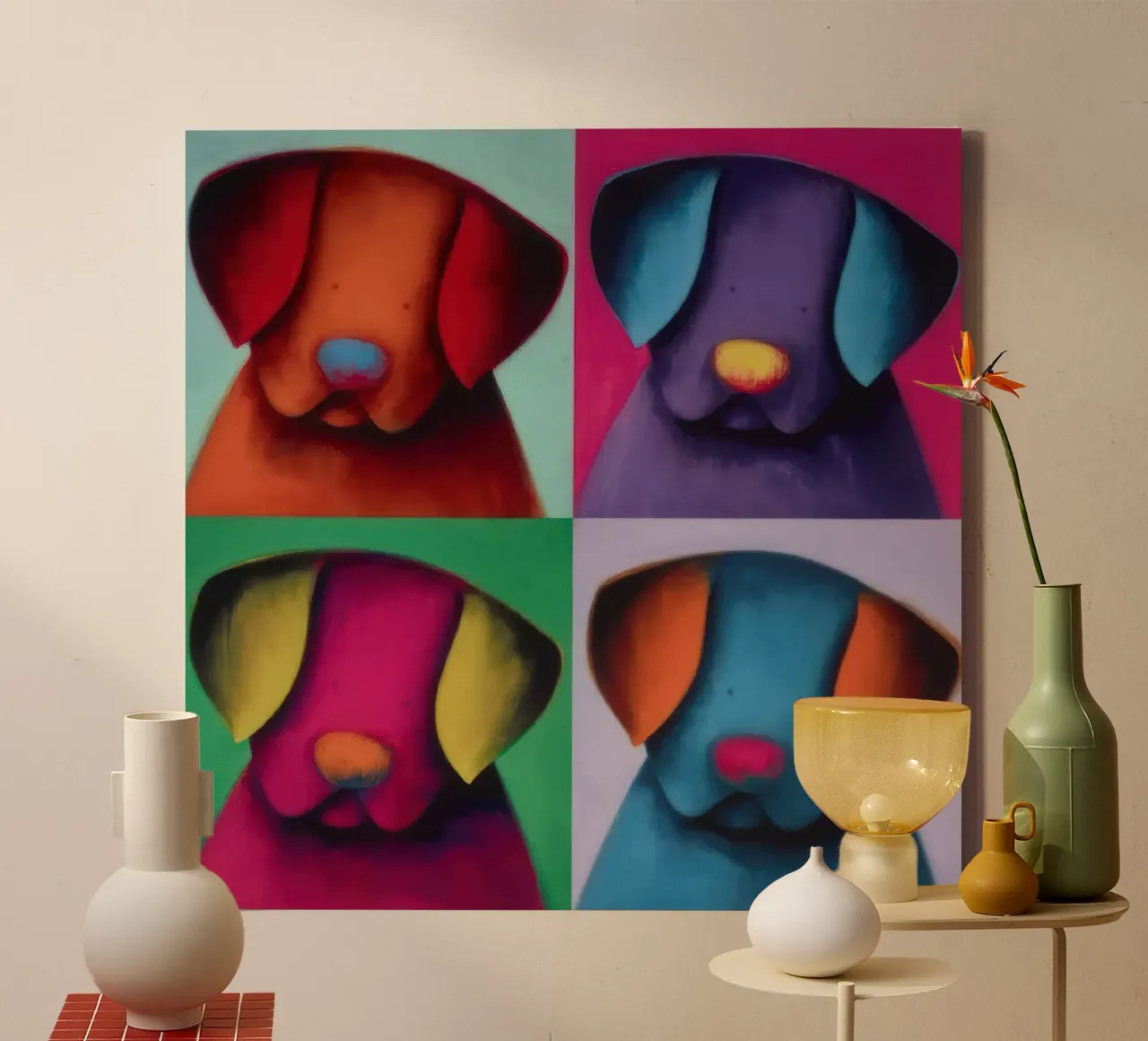 poptastic Doug Hyde tela con Cornice a cassetta da Hyde Hi