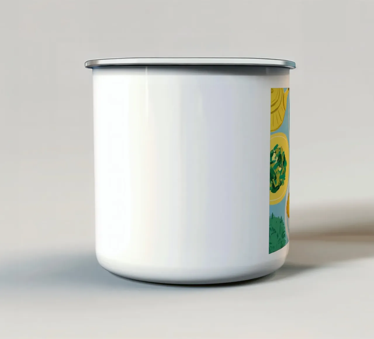 Biscotti per la colazione e uova tazza in smalto da Bruce Juice