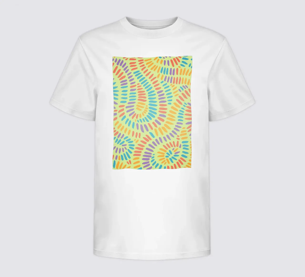 disegno a linee allineate t-shirt bambini da klicins