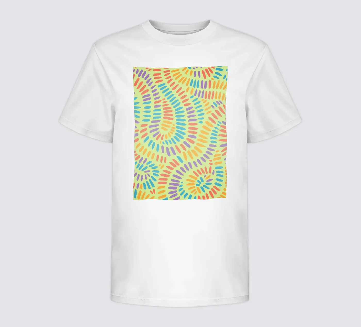 disegno a linee allineate t-shirt bambini da klicins