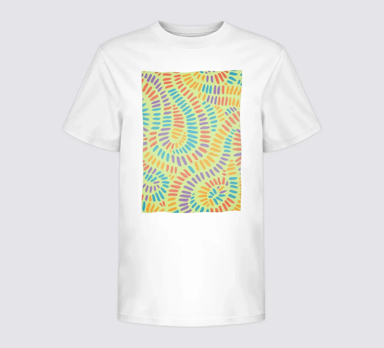 disegno a linee allineate t-shirt bambini da klicins