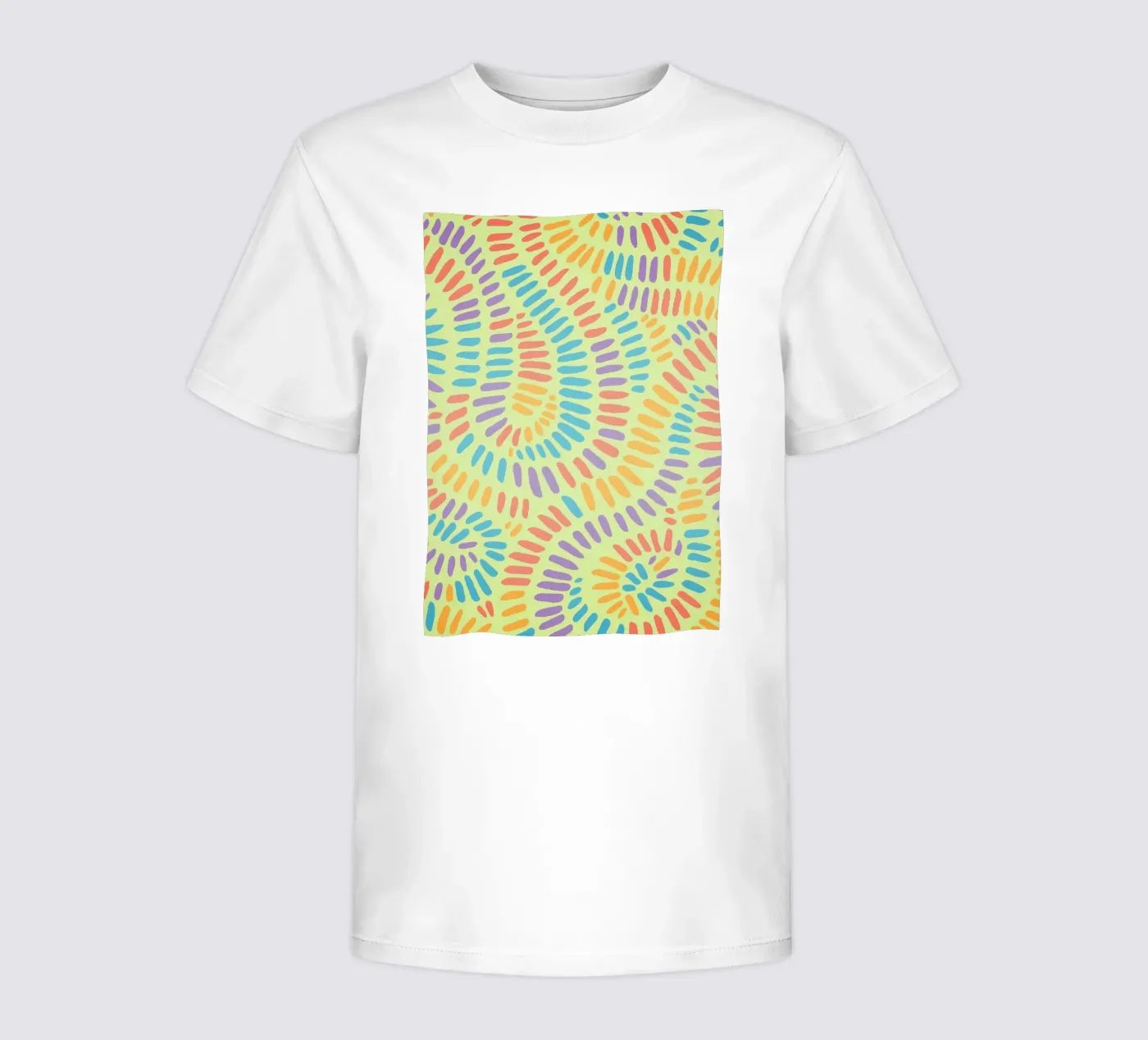 disegno a linee allineate t-shirt bambini da klicins
