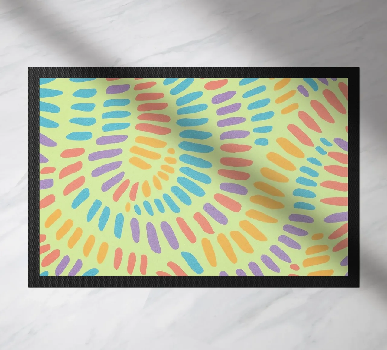 lined lines drawing doormat by klicins