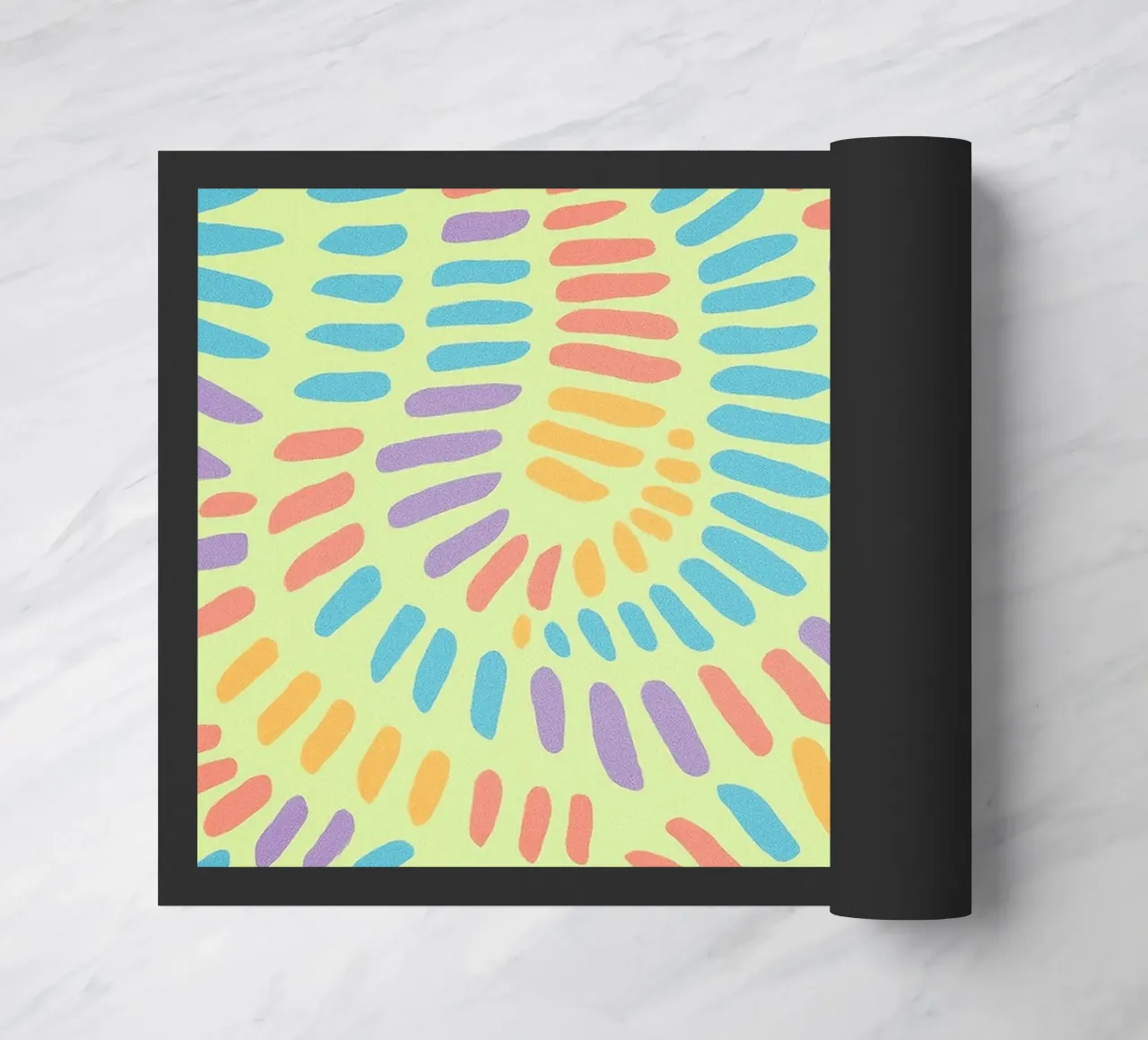 lined lines drawing doormat by klicins