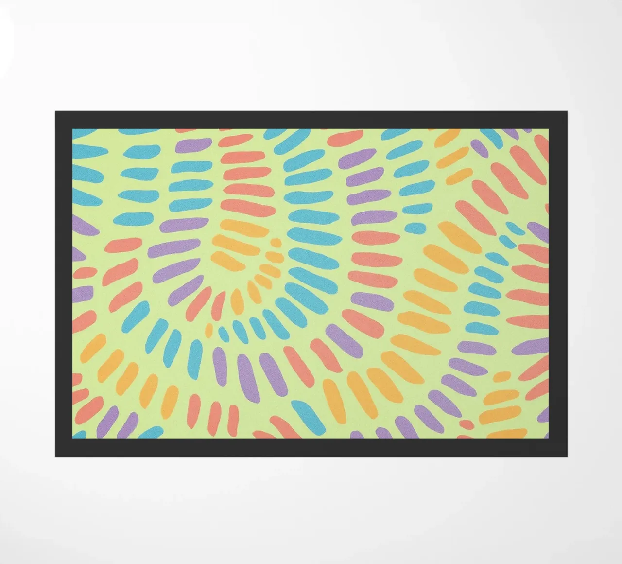 Linierte Linienzeichnung Fußmatte von klicins