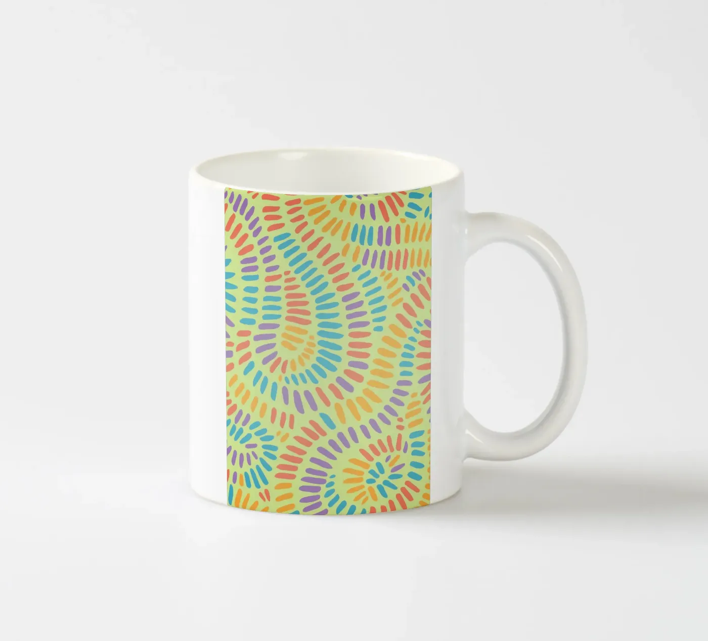 lined lines drawing ceramic mug by klicins