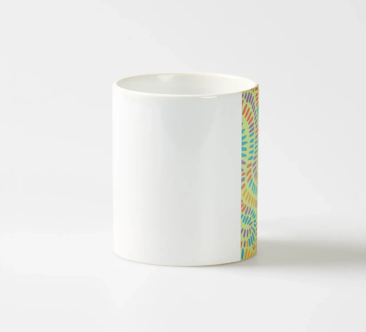 lined lines drawing ceramic mug by klicins