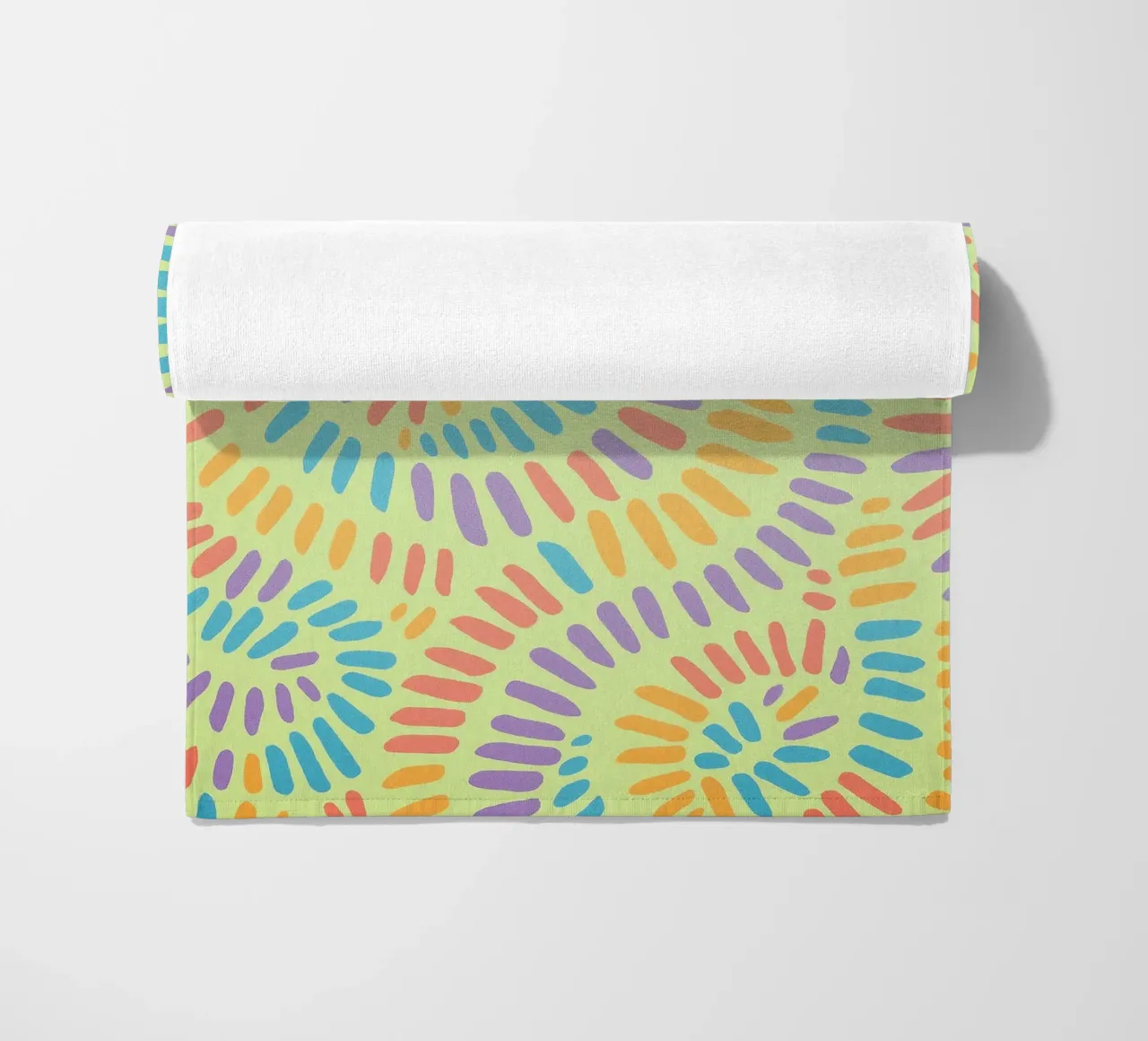 disegno a linee allineate telo mare da klicins