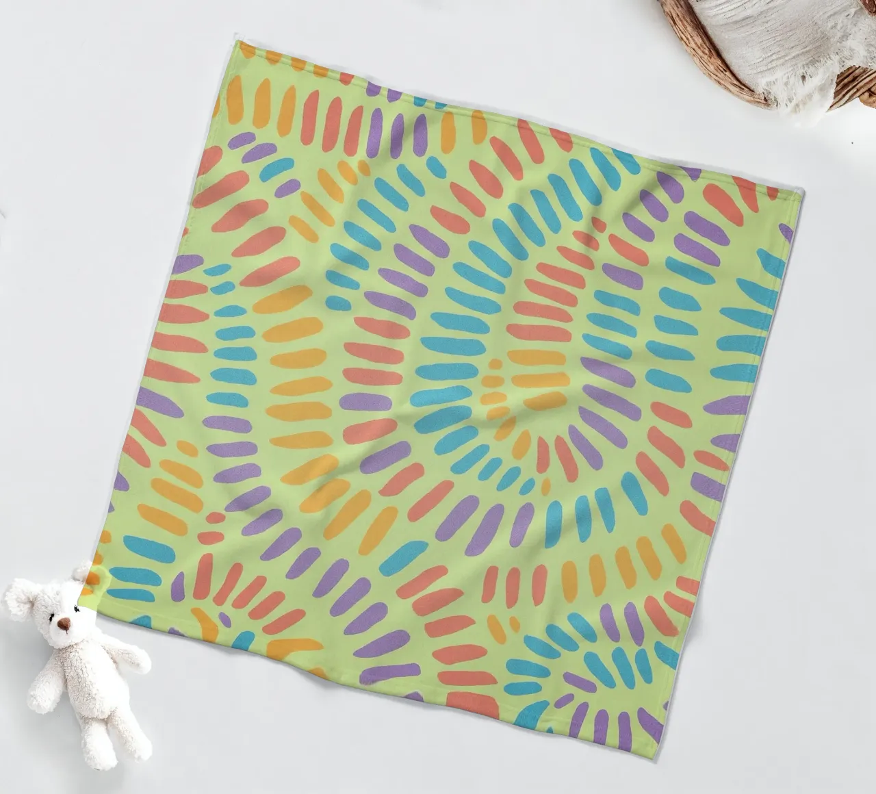 lijnen tekenen fleecedeken van klicins