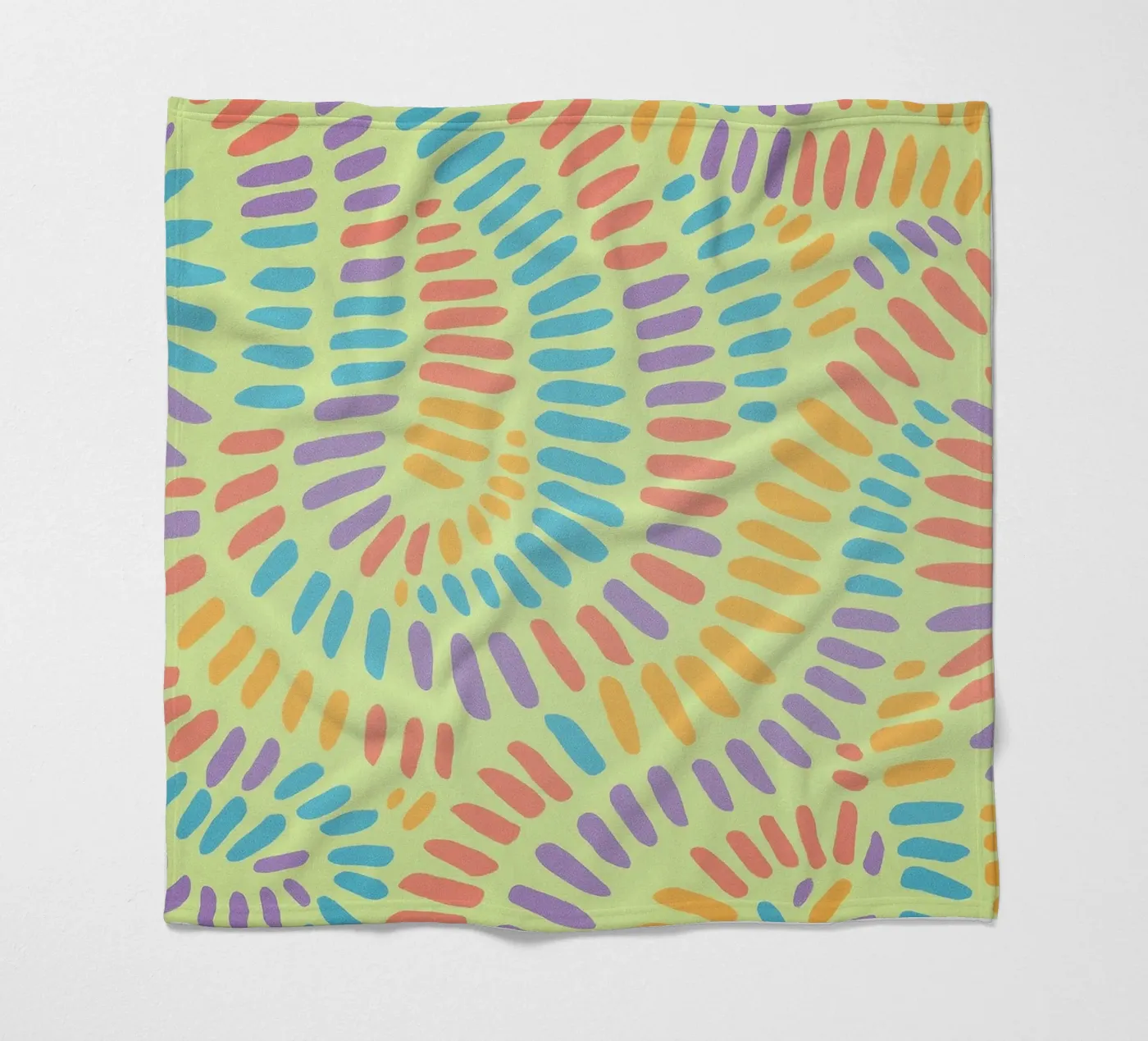 lignes alignées dessin plaid polaire de klicins