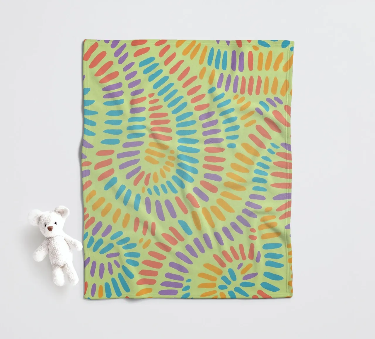 lijnen tekenen fleecedeken van klicins