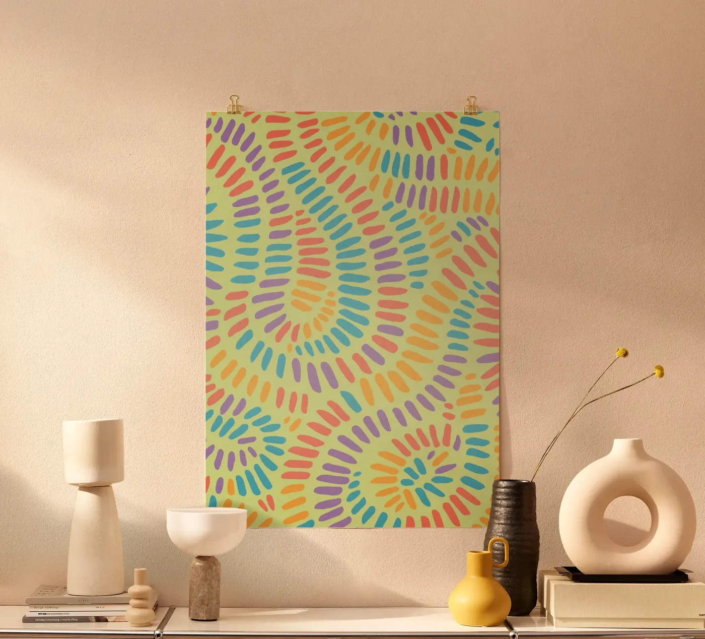 disegno a linee allineate poster da klicins