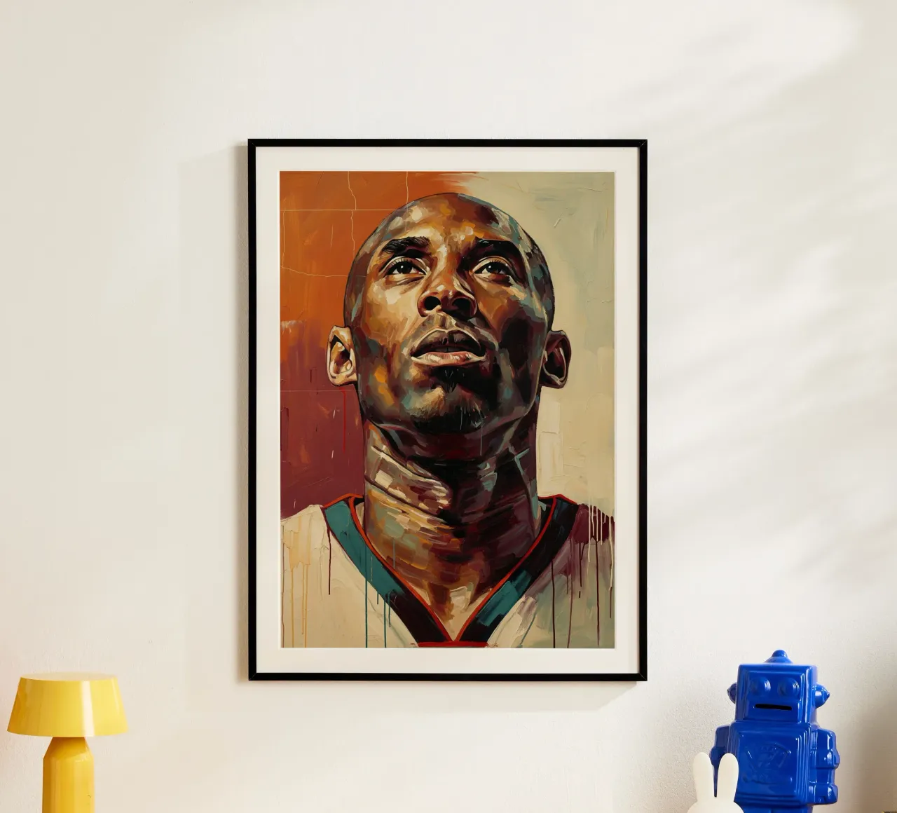 Abstracte kunst - Kobe Bryant poster van Lembayung art