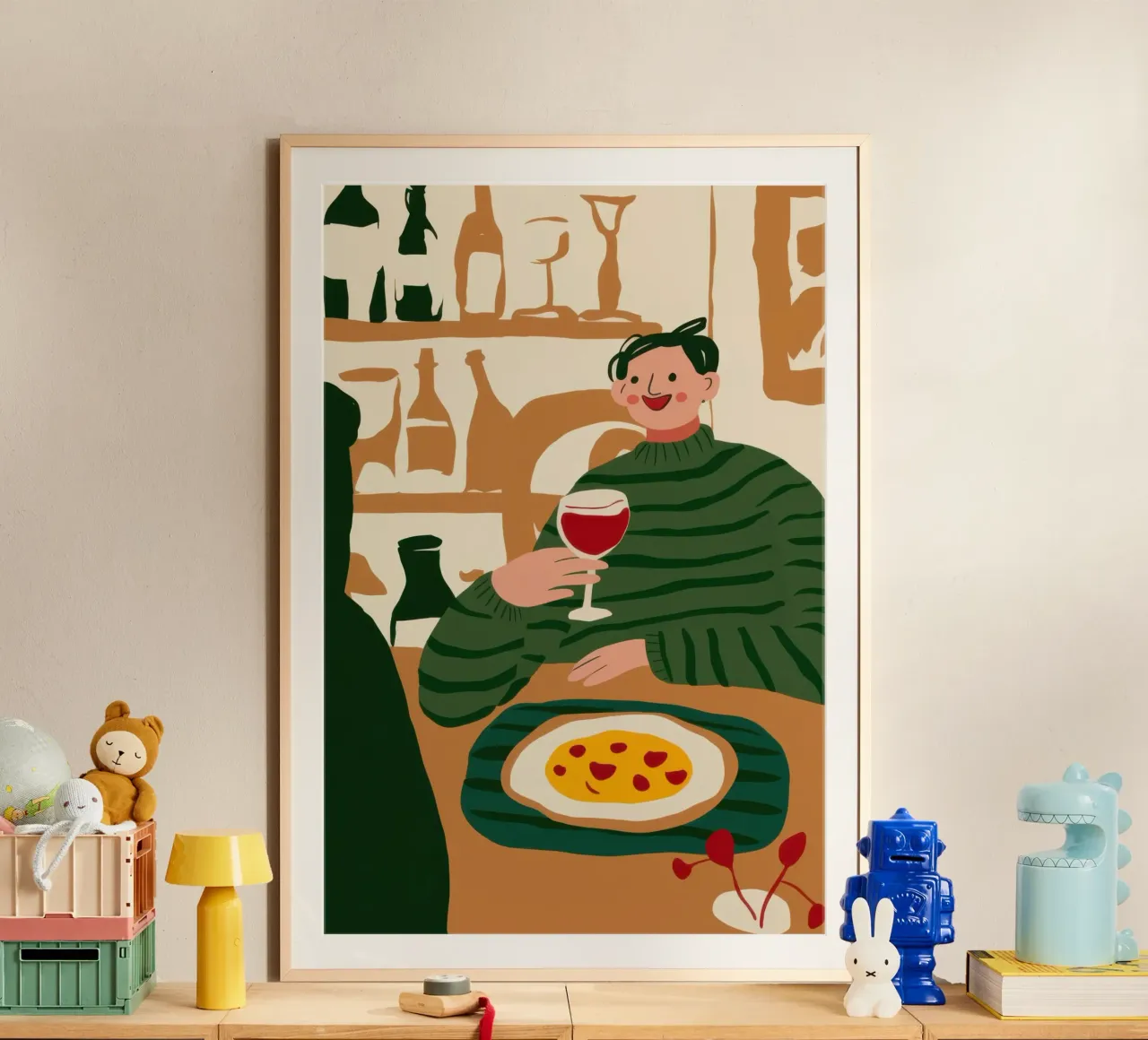 Wine Bar Solitude poster da Bruce Juice