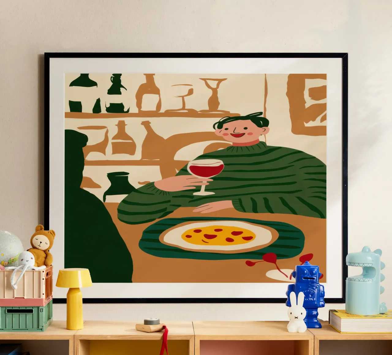 Wine Bar Solitude poster da Bruce Juice