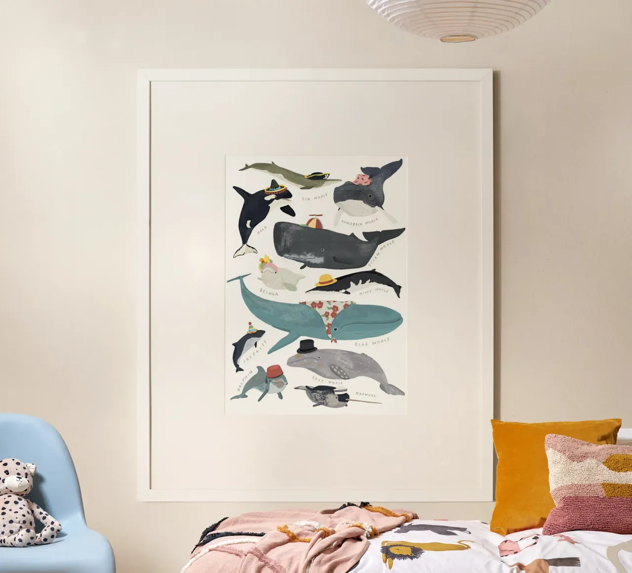 Murale Balene con cappello poster da muench benjamin