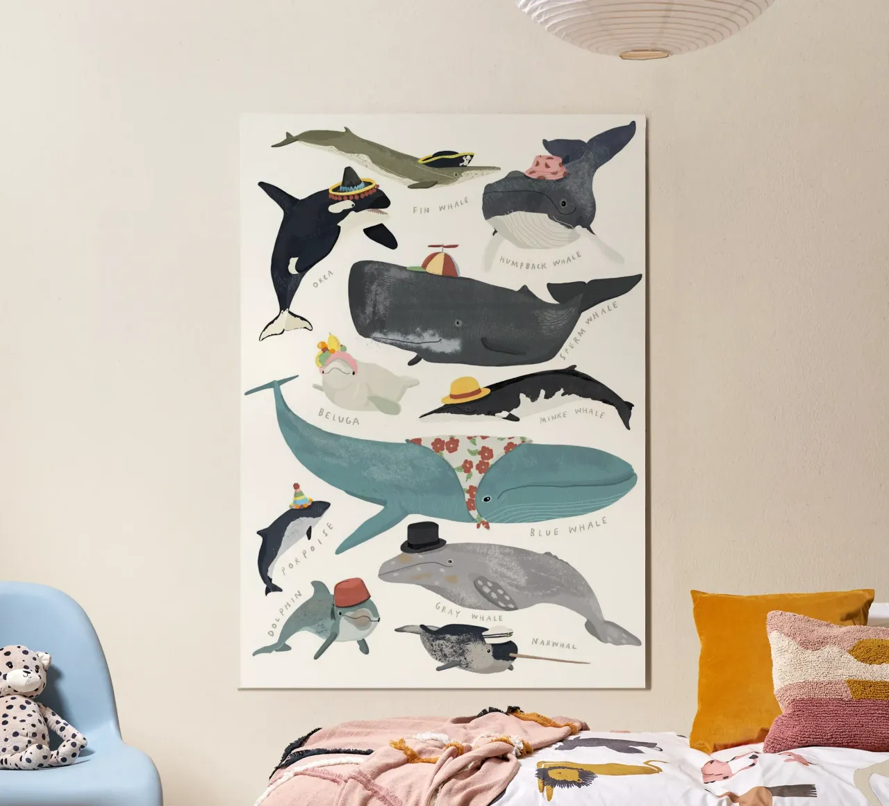 Murale Balene con cappello poster da muench benjamin