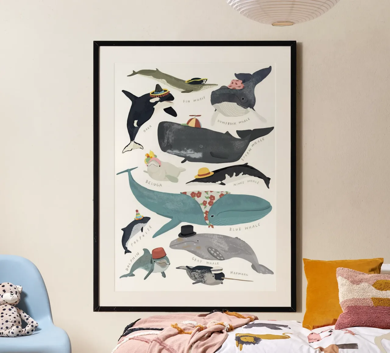 Murale Balene con cappello poster da muench benjamin