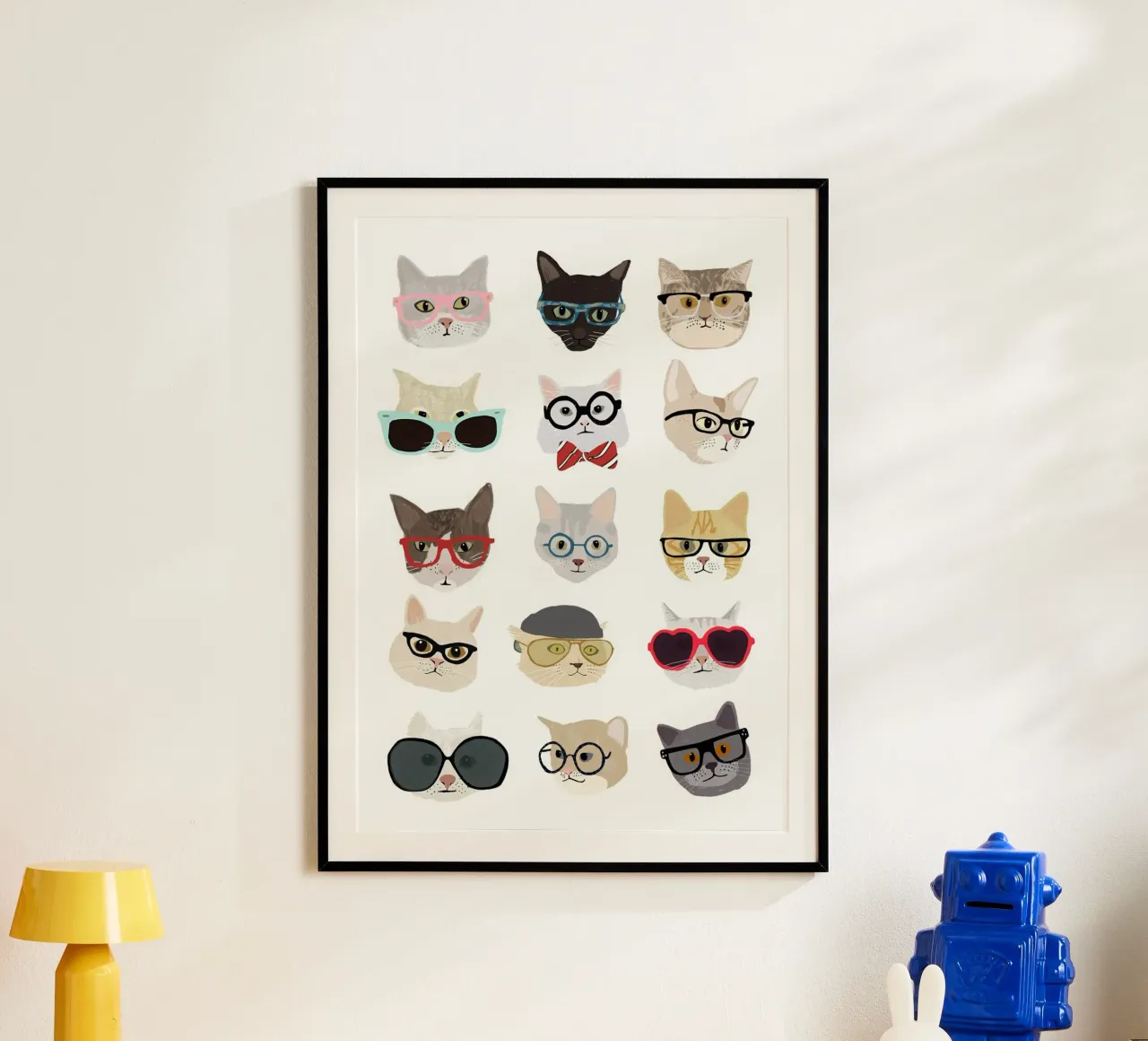 Murale Gatti con occhiali poster da muench benjamin