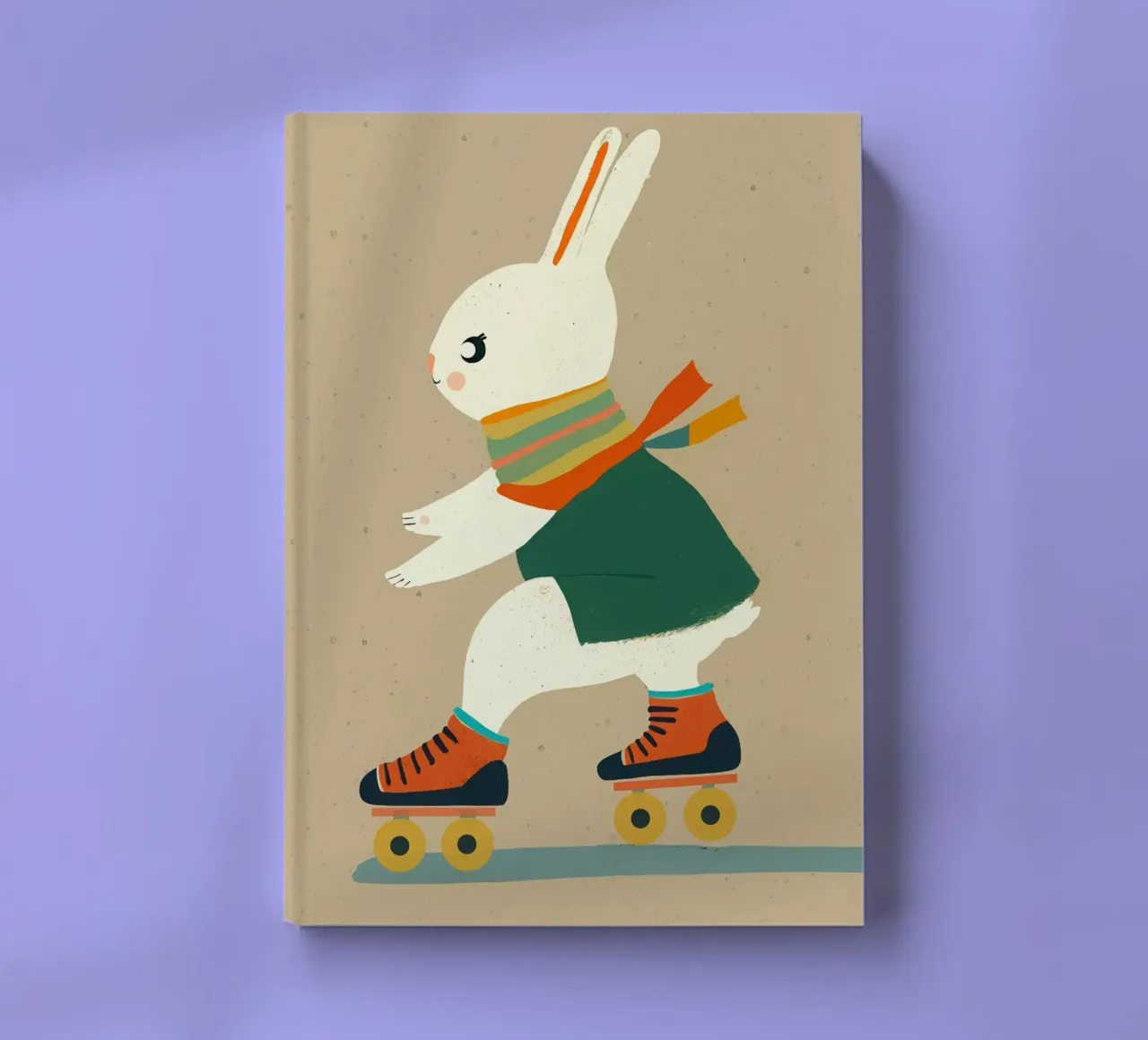 Inline Skating Bunny notebook by muench benjamin