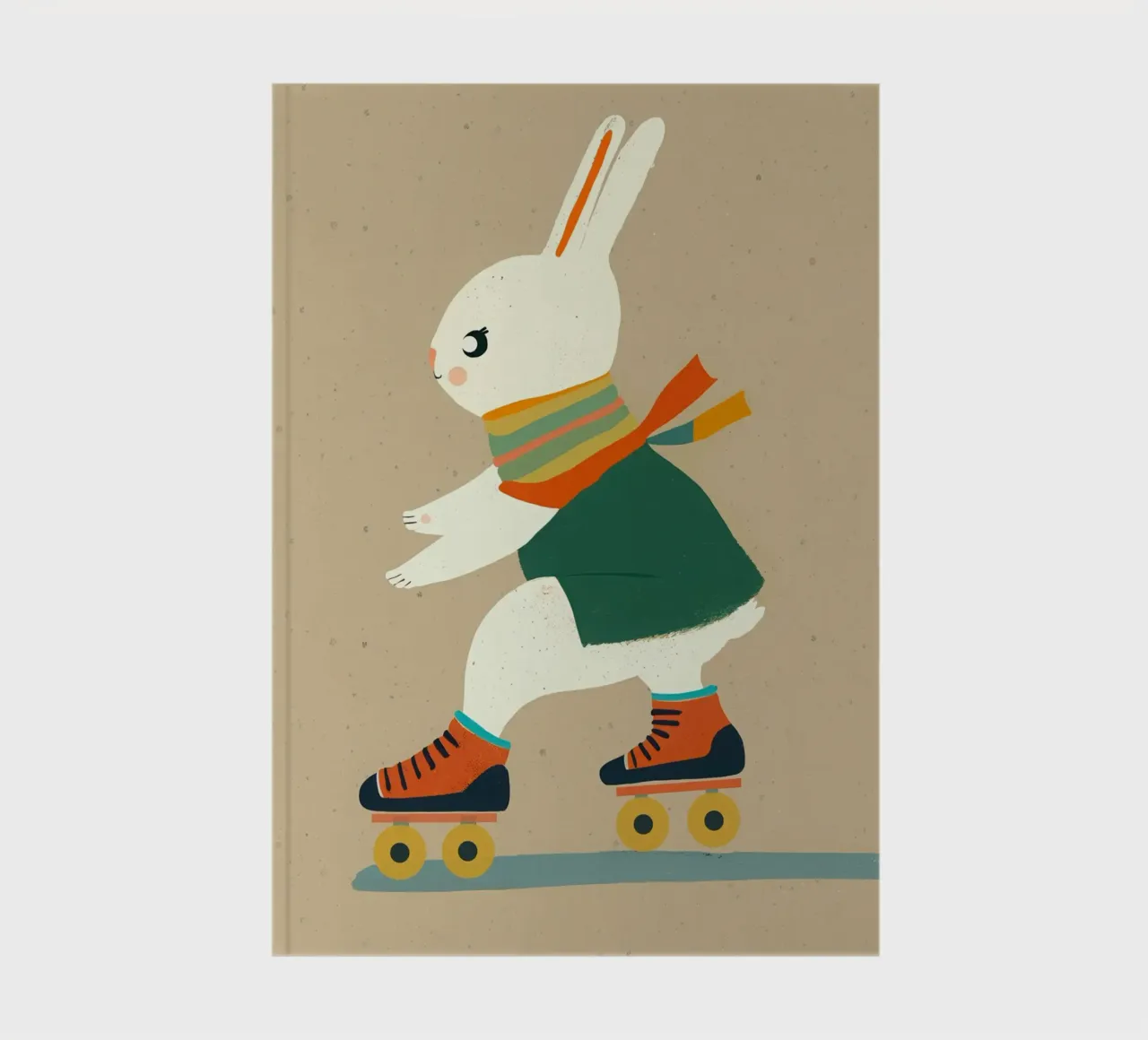 Inline Skating Bunny notebook by muench benjamin