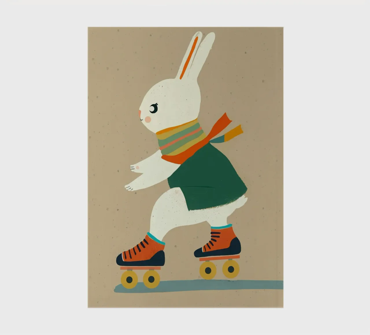 Inline Skating Bunny notebook by muench benjamin
