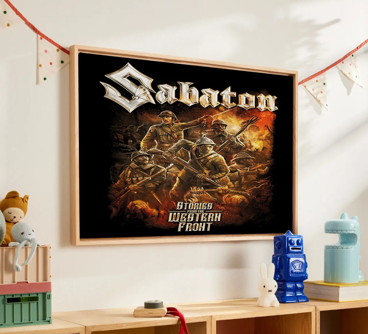 Sabaton Verhalen van het Westelijk Front canvas met Baklijst van andrea boceli