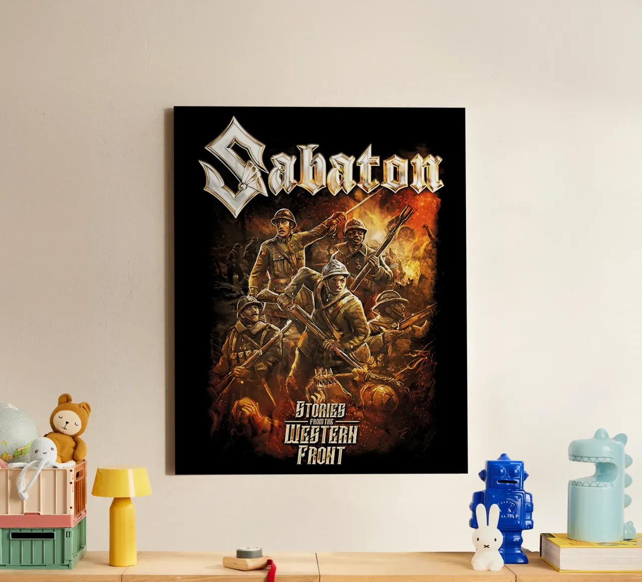 Sabaton Verhalen van het Westelijk Front canvas met Baklijst van andrea boceli