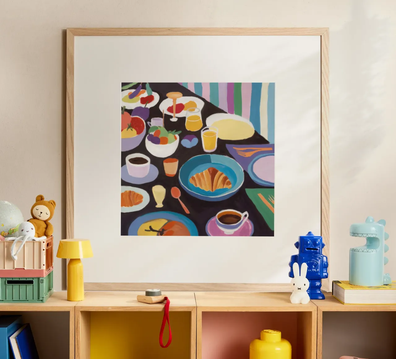 Amplio desayuno buffet poster de Bruce Juice