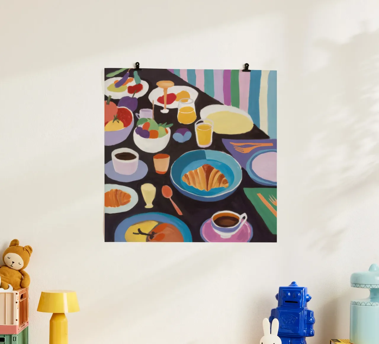 Amplio desayuno buffet poster de Bruce Juice