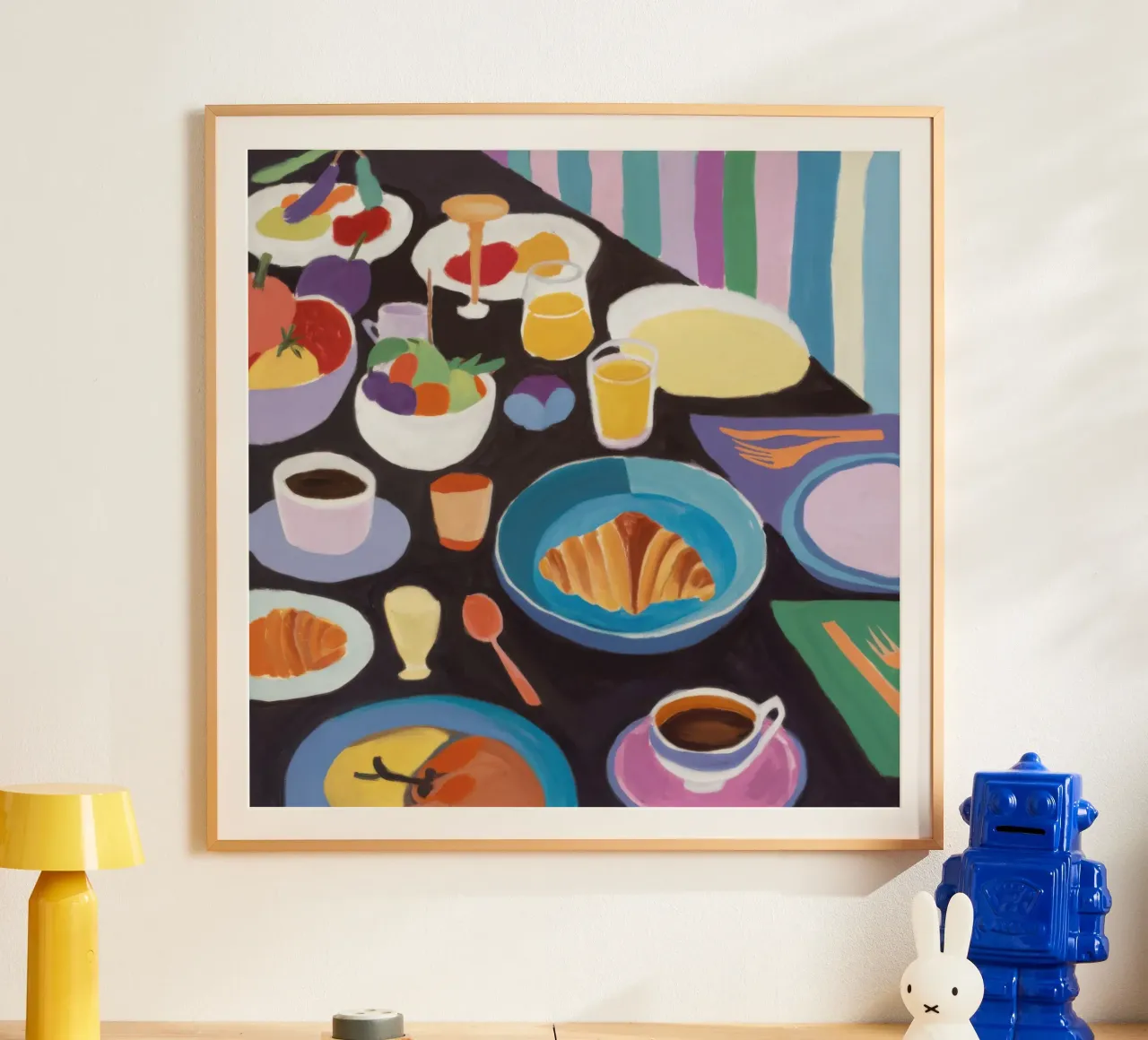 Amplio desayuno buffet poster de Bruce Juice