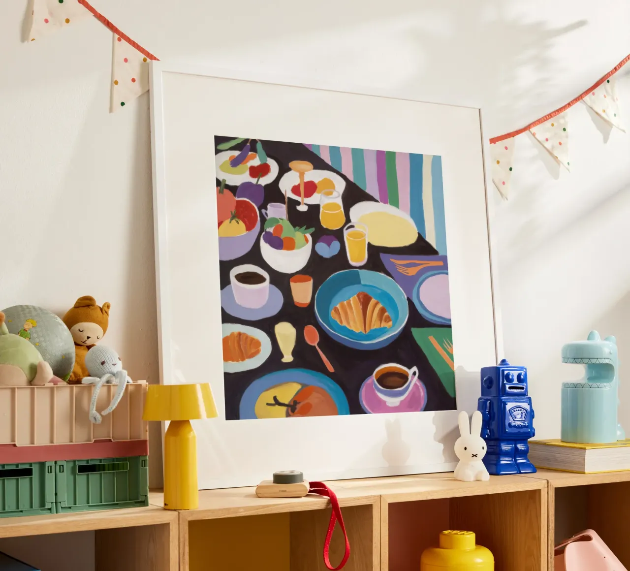 Amplio desayuno buffet poster de Bruce Juice