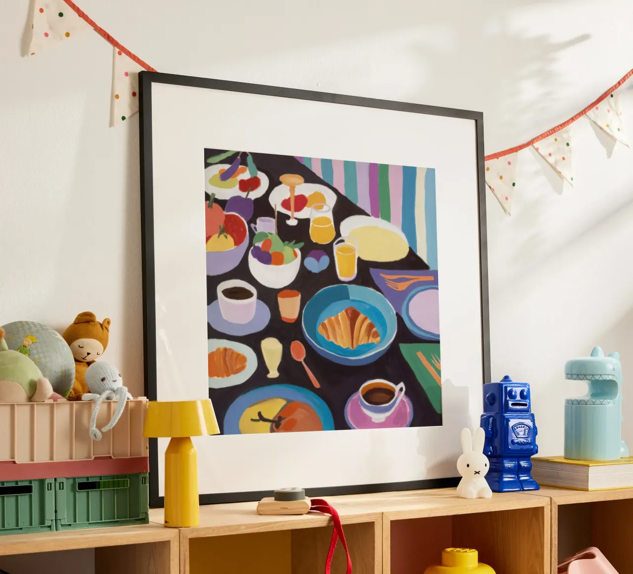 Amplio desayuno buffet poster de Bruce Juice