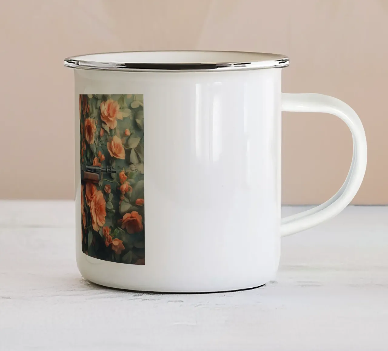 La pace tazza in smalto da Tameo