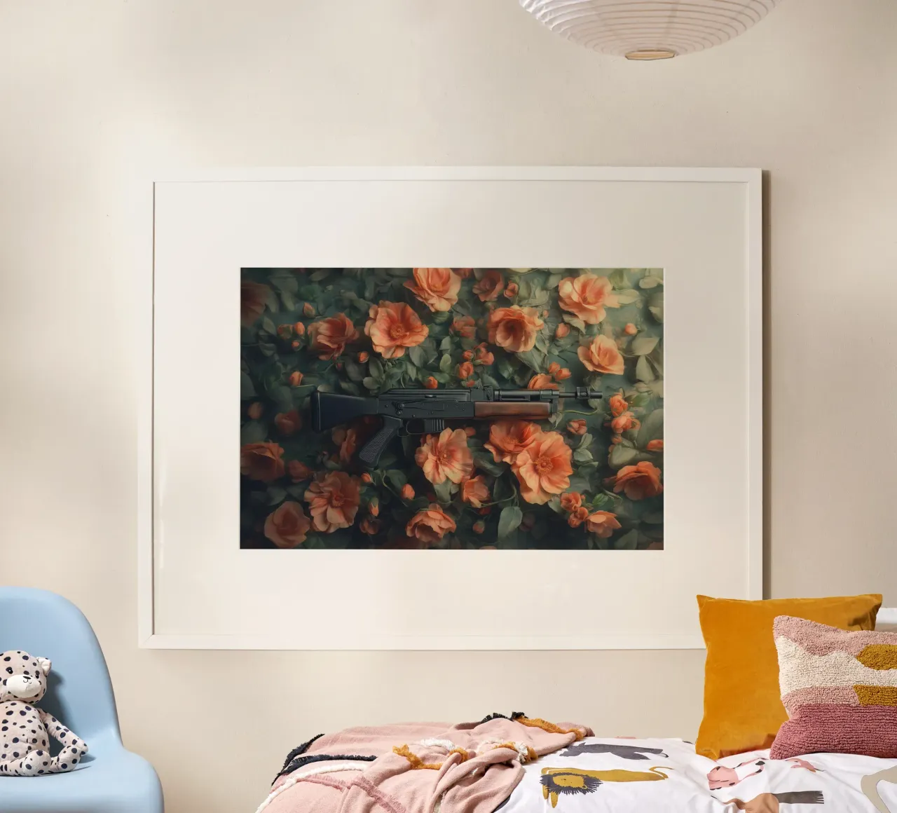 La pace poster con telaio in plastica da Tameo