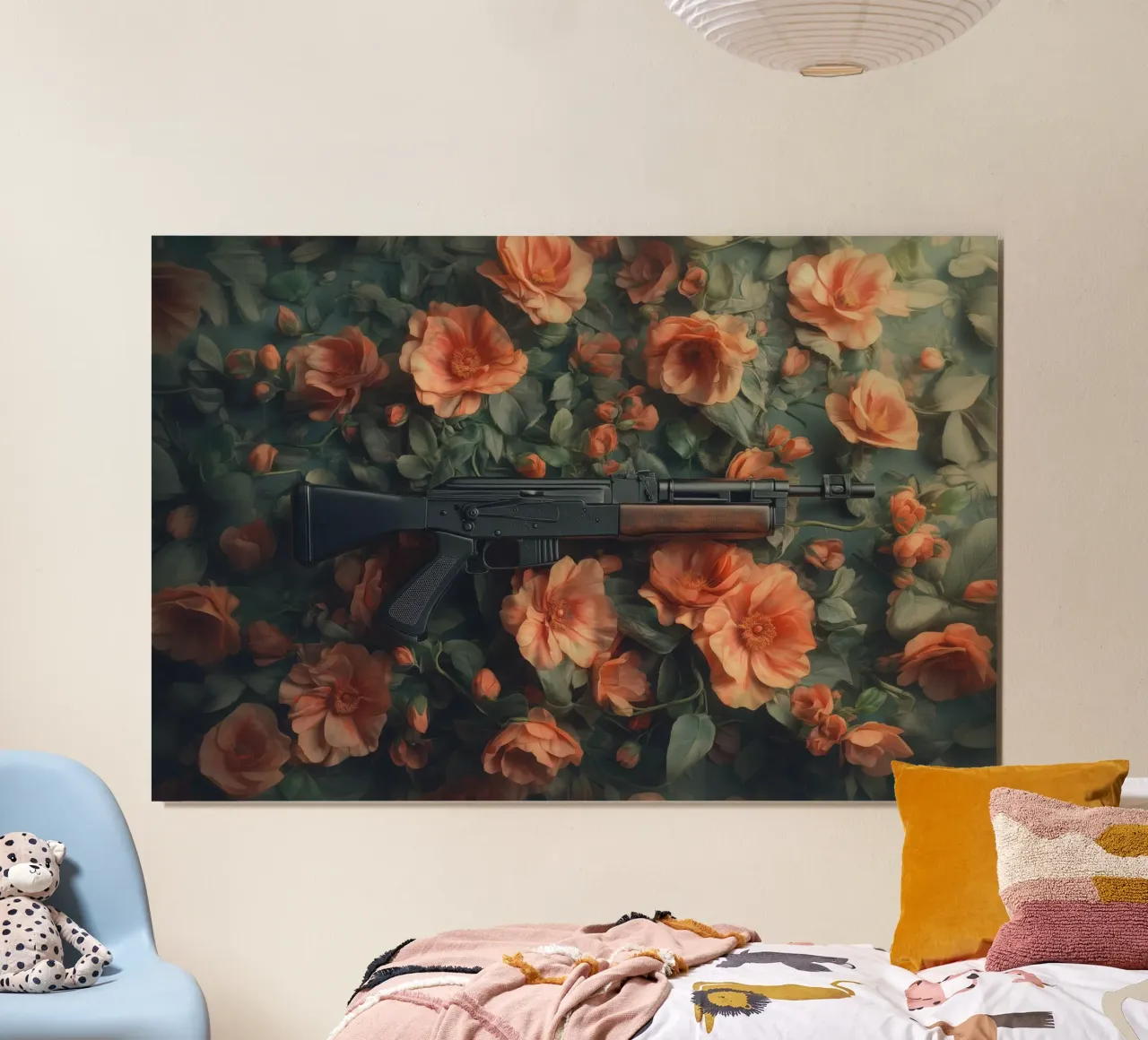 La pace poster con telaio in plastica da Tameo