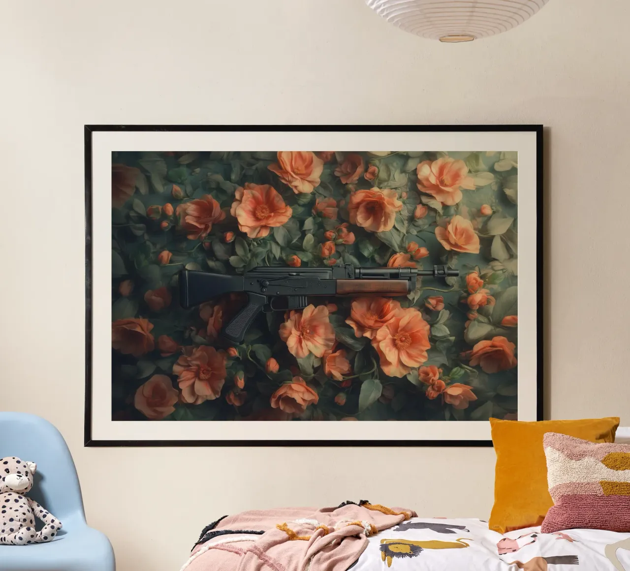 La pace poster con telaio in plastica da Tameo