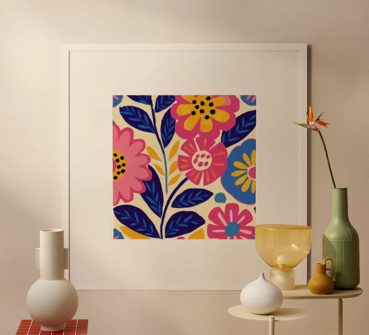 El poder de las flores poster con marco de plástico de Lyra Glaze