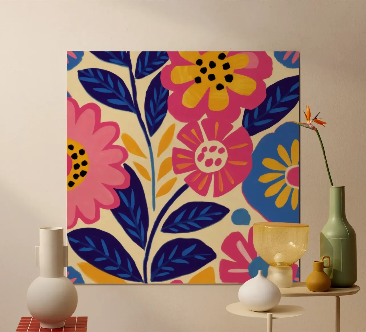 El poder de las flores poster con marco de plástico de Lyra Glaze