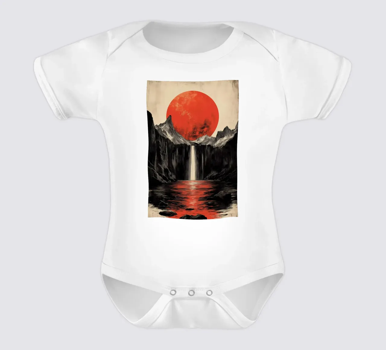 Luna di Samourai body neonato maniche corte da Tameo