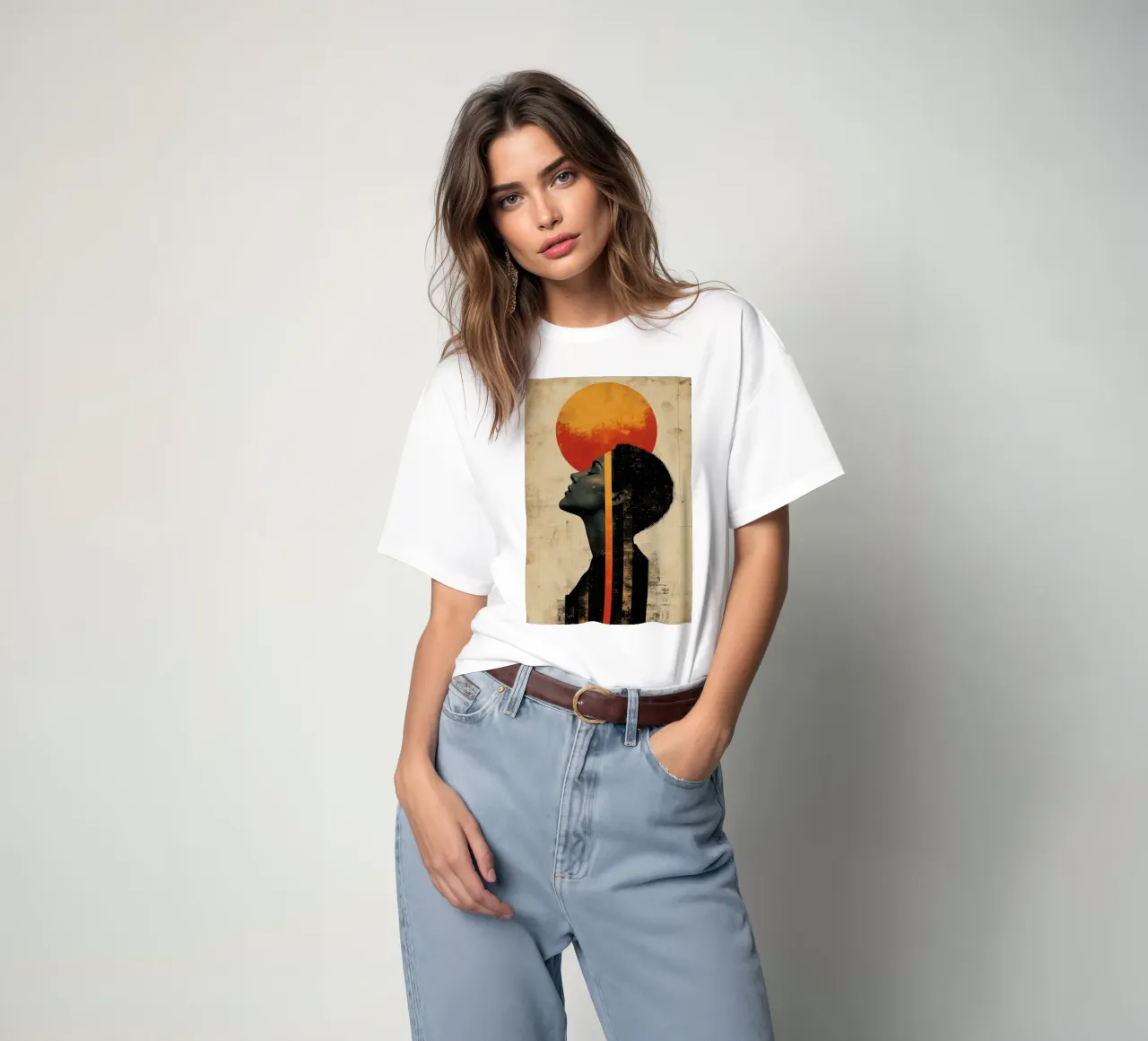 Mondlinie T-Shirt von Tameo