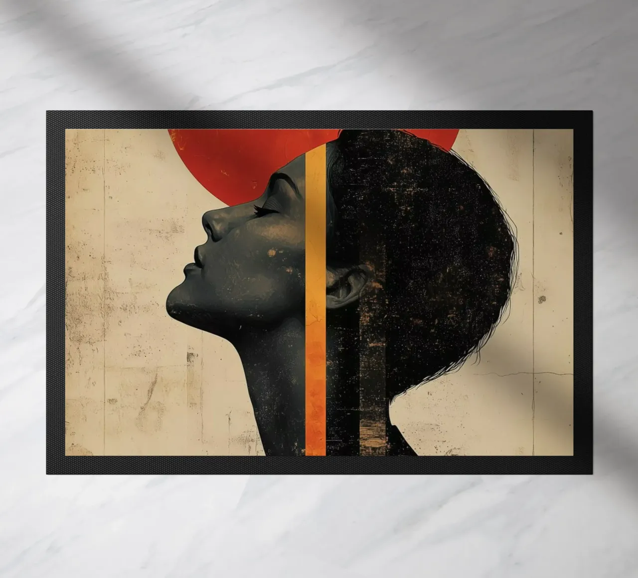 Moon Line doormat by Tameo