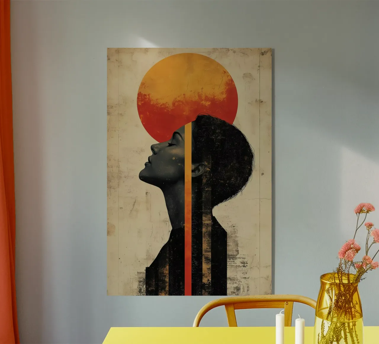 Maanlijn acryl van Tameo