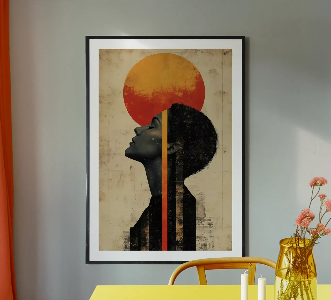 Linea Luna poster con telaio in plastica da Tameo