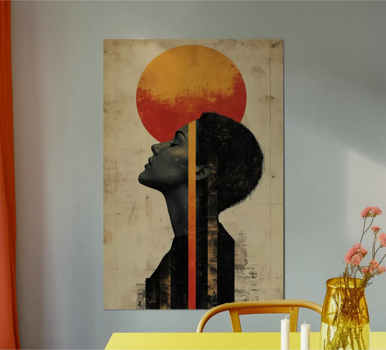 Linea Luna poster con telaio in plastica da Tameo