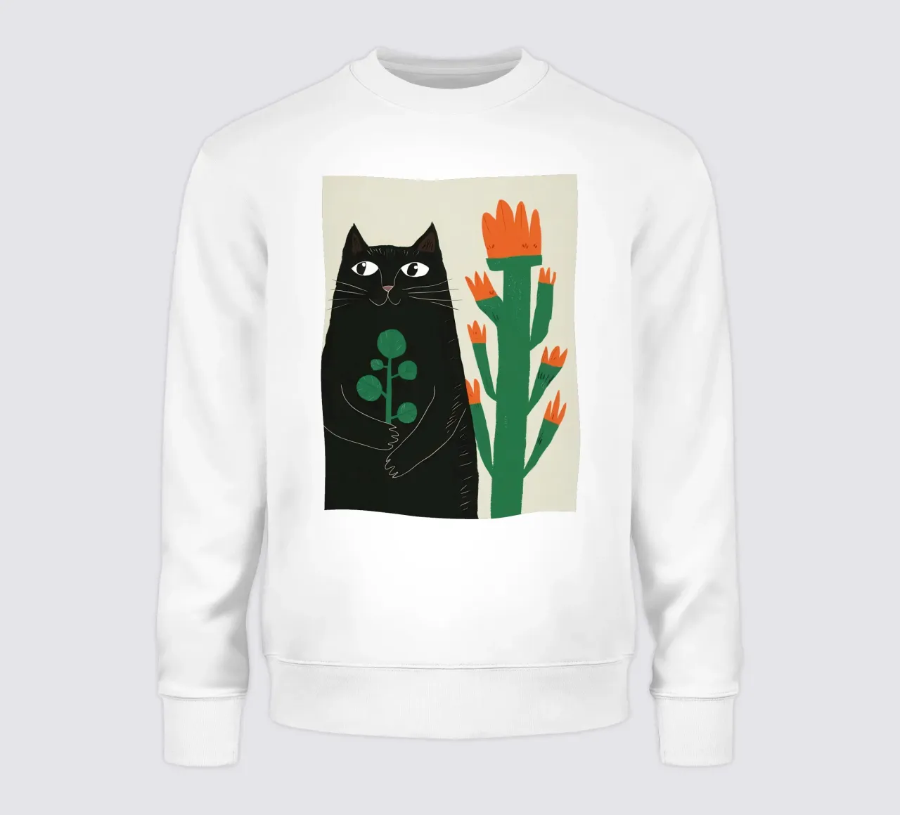 Gatti neri e cactus felpa da Lyra Glaze